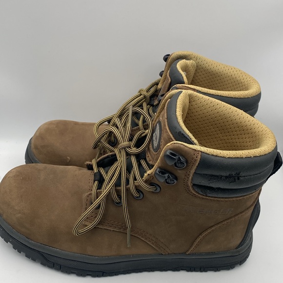 AVENGER Brown Steel Toe Work Boots for Men Size 7.5 main image 9
